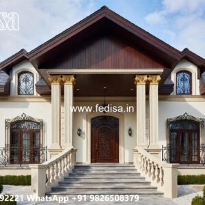 Classic Villa Design with Elegant Staircase Ideas No-8869