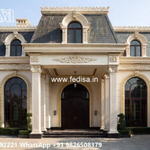 Elegant Classic Villa Design with Grand Entrance No-8878