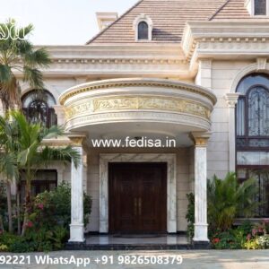 Classic Villa Design with Decorative Wooden Details No-8918