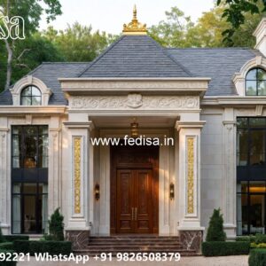 Classic Villa Design with Luxury Exterior Landscaping No-8919
