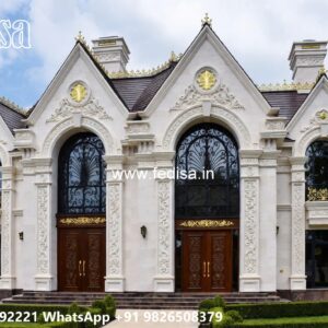 Classic Villa Design with Beautiful Balcony Railings No-8923