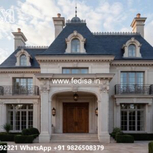 Traditional Classic Villa Design with Royal Charm No-8940