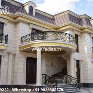 Classic Villa Design with Beautiful Villa Landscaping No-8950