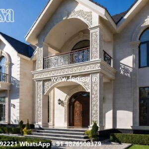 Luxury House Design with Elegant Marble Flooring No-9055