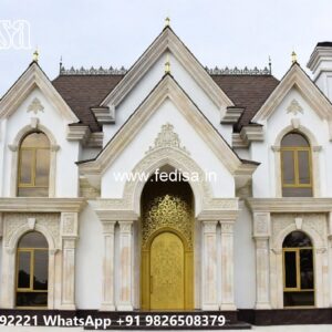 Luxury House Design with Grand Entrance Door Ideas No-9114