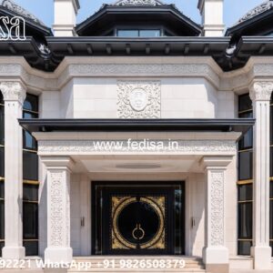 Luxury House Design with Beautiful Stone Exterior No-9122