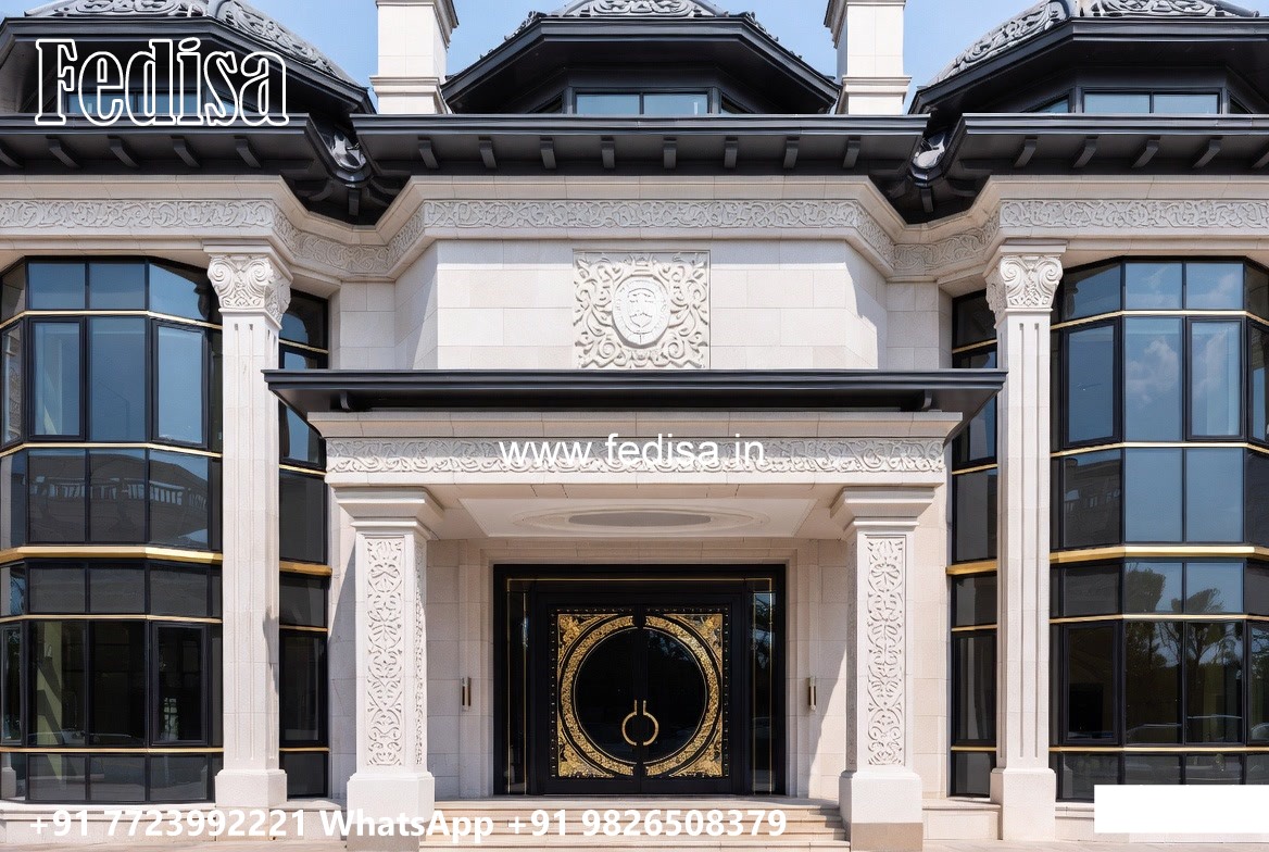 Luxury House Design with Beautiful Stone Exterior No-9122