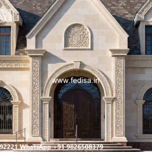 Classic House Design with Elegant Balcony Concepts No-9164