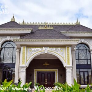 Classic House Design with Artistic Decorative Elements No-9200