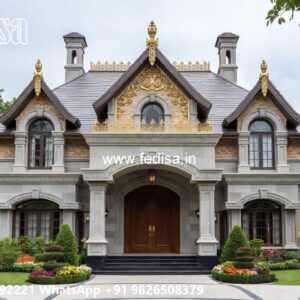 Classic House Design with Decorative Wall Textures No-9212