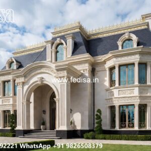 Classic House Design with Luxury Exterior Landscaping No-9281