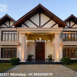 Classic House Design with Beautiful Exterior Gardens No-9289