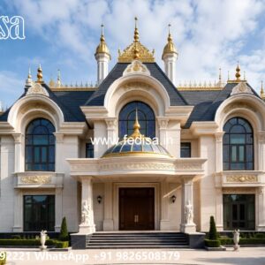 Classic Villa Design with Elegant Staircase Ideas No-9319