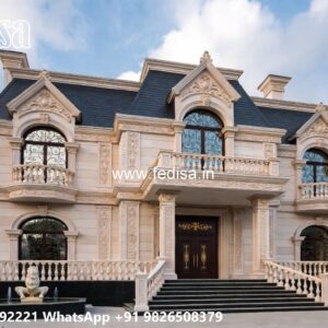 Elegant Classic Villa Design with Grand Entrance No-9328