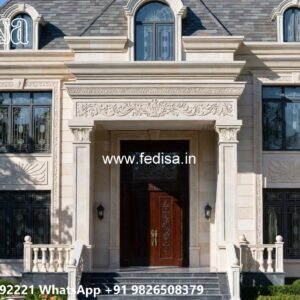 Classic Villa Design with Decorative Wall Textures No-9346