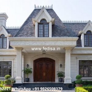 Classic Villa Design with Stylish Entryway Decor No-9397