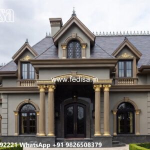Classic Villa Design with Decorative Exterior Features No-9437