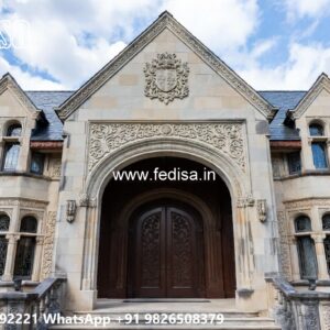 Classic Villa Design with Stylish Front Garden No-9443