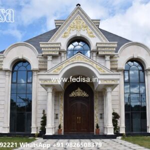 Classic House Design with Decorative Pillar Concepts No-9623