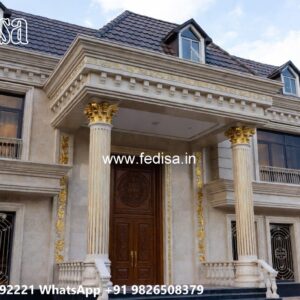 Classic House Design with Stunning Roof Architecture No-9625