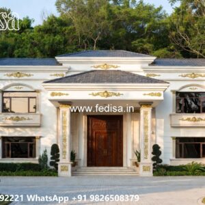 Classic House Design with Stylish Marble Flooring No-9657
