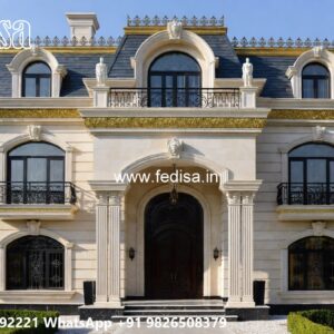 Classic House Design with Decorative Iron Railings No-9686