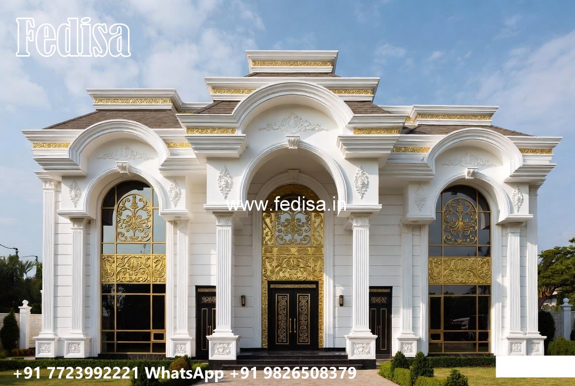 Classic House Design with Stylish Royal Interiors No-9688
