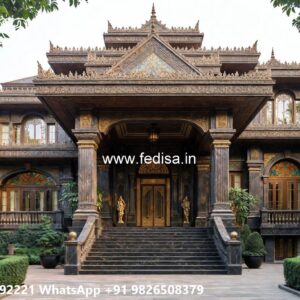 Classic House Design with Rich Marble Decor No-9706