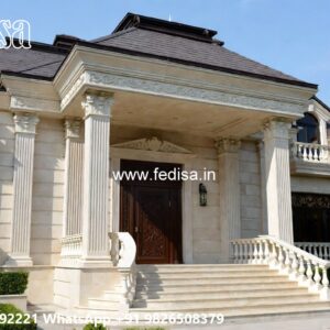 Classic Villa Design with Grand Front Elevation No-9758
