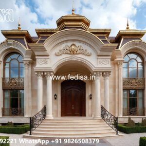 Classic Villa Design with Beautiful Garden Landscape No-9760