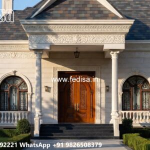 Classic Villa Design with Elegant Window Styling No-9788