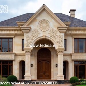 Classic Villa Design with Decorative Wall Textures No-9796