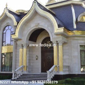 Classic Villa Design with Elegant Home Entrance No-9799