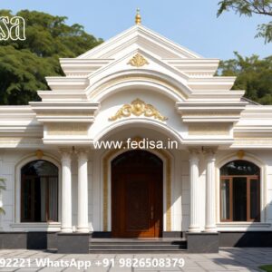Classic Villa Design with Decorative Iron Railings No-9806