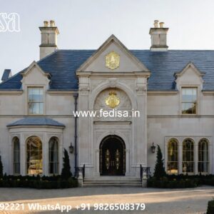 Classic Villa Design with Decorative Wooden Details No-9818