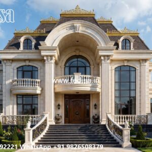 Traditional Classic Villa Design with Royal Charm No-9840