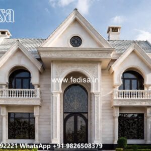 Classic Villa Design with Decorative Architectural Features No-9853