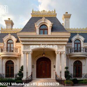 Classic Villa Design with Elegant Decorative Pillars No-9859