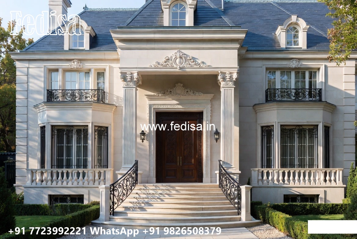 Elegant Classic Villa Design with Grand Spaces No-9883