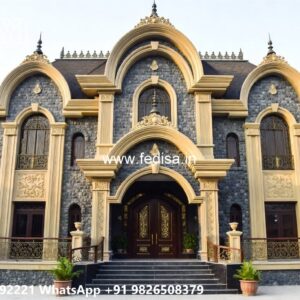 Classic Villa Design with Elegant Courtyard Inspiration No-9889