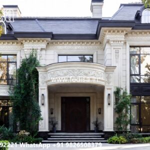 Classic Villa Design with Stylish Front Garden No-9893