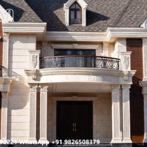 Luxury House Design with Grand Entrance Door Ideas No-10014