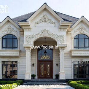 Luxury House Design with Beautiful Stone Exterior No-10022