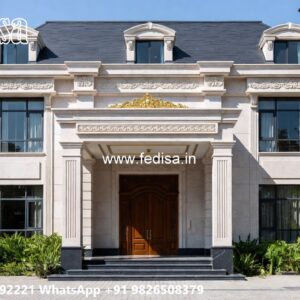 Classic House Design with Elegant Balcony Concepts No-10064