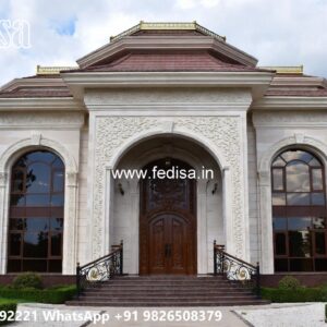 Classic House Design with Beautiful Garden Landscape No-10071