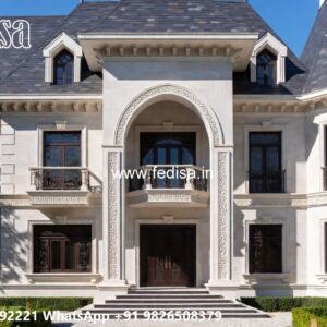 Classic House Design with Elegant Glass Windows No-10137