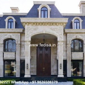Classic House Design with Elegant Exterior Lighting No-10149