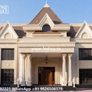 Classic House Design with Elegant Balcony Railings No-10157