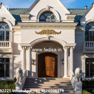 Classic House Design with Stylish Entrance Lighting No-10180