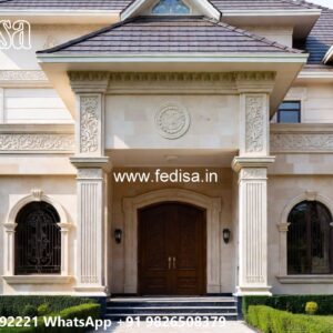 Classic Villa Design with Grand Front Elevation No-10208
